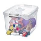Caixa Organizadora Plástico Transparente 29 Litros 27,6x33,1x48,7Cm SR941 Sanremo Caixa Organizadora Plástico Transparente 29 Litros 27,6x33,1x48,7Cm SR941 Sanremo