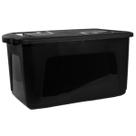 Caixa Organizadora - Preta 34L Com Tampa Grande Unidade Caixa Organizadora - Preta 34L Com Tampa Grande Unidade