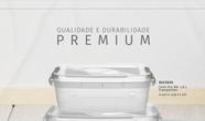 Caixa Organizadora Retangular Transparente com Tampa de Trava - 2,8L