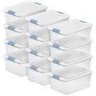 Caixa Organizadora Sterilite 12 Unidades Plástico Transparente 14,2 Litros
