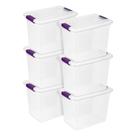 Caixa Organizadora Sterilite ClearView 27 Qt Empilhável Kit com 6