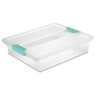Caixa Organizadora Sterilite Plástico Transparente 36x28x8cm Pacote com 18