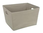 CAIXA ORGANIZADORA TNT C/ALCA CROMADA (CINZA CLARO) 38cm