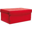 Caixa Organizadora TOP Line Sapato 28X17X12CM Vermelho