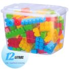 Caixa Organizadora Transparente Grande Alta 12 Litros Organizador Multiuso Ideal Para Brinquedos Organizar Armário Lavanderia Banheiro Cozinha