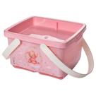 Caixa Organizadora Ursa Rosa Porta Fraldas Bebê Com Alça BPA Free Organizador Infantil