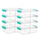 Caixa Organizadora Vtopmart 8 Unidades Transparente com Divisória 23x14x7 cm
