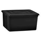 Caixa Organize Com Tampa Resistente Multiuso 31 Litros Black
