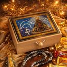 Caixa Our Lady com acessorio e Chocolate