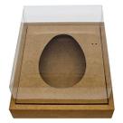 Caixa Ovo de Colher com Moldura Meio Ovo de 350g 23x19x9,7cm Kraft 5unidades Assk