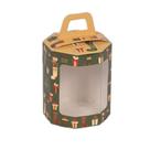 Caixa Panetone Octogonal Meias e Presentes 05 Unidades Decora Doces Rizzo Tamanho:250g