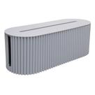 Caixa para Armazenamento de Cabos 33cm x 11cm x 13cm Cinza P Caixa para Armazenamento de Cabos 33cm x 11cm x 13cm Cinza P
