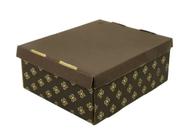 Caixa Para Bolo Ecopack 31x25x12 Impresso Marrom
