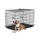 Caixa para Cães FDW 36" Dobrável de Arame Metálico com Duas Portas