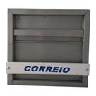 Caixa para Cartas Horizontal Cinza em Aço com Pintura Epóxi - Portões e Grades SF49