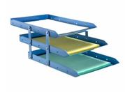 Caixa Para Correspondência Tripla Articulável Acrílico Azul Pastel Waleu