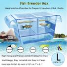 Caixa para criação de peixes Capetsma 31x12x13cm Acrílico Flutuante