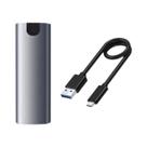 Caixa Para Disco Rígido M.6 Tipo-C 3.1 Com Protocolo Duplo NVME NGFF SATA SSD Com Dissipador De