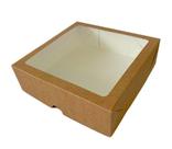 Caixa Para Doces Trufas Bombom BRANCA 20x20x6 Com Visor 20Un