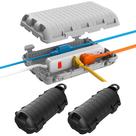 Caixa para Extensão Elétrica Externa H HUNLEE Impermeável, Kit com 3 Peças Caixa para Extensão Elétrica Externa H HUNLEE Impermeável, Kit com 3 Peças