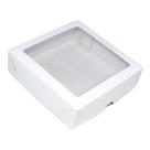 Caixa Para Presente Branca Visor 15x15x4 Tampa E Fundo 20Uni Caixa Para Presente Branca Visor 15x15x4 Tampa E Fundo 20Uni