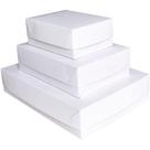 Caixa para Presente com Tampa Branca Grande 35X25,5X7,5CM - Pacote com 10 Unidades