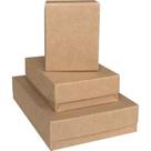 Caixa para Presente com Tampa KRAFT Grande 25,5X35X7,5CM (pacote com 10)