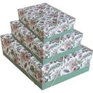 Caixa para Presente com Tampa PQ 16X16X7 ELAST. Estampada PCT.C/20