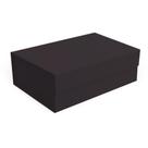 Caixa para Presente com Tampa Rígida Dobrável Preta 33,5X24,5X10CM