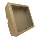 Caixa Para Presente Com Visor 20x20x6 Kraft 20 Unidades Caixa Para Presente Com Visor 20x20x6 Kraft 20 Unidades