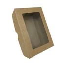 Caixa Para Presente Kraft C/ Visor 13x9x4 - 20 Uni Caixa Para Presente Kraft C/ Visor 13x9x4 - 20 Uni