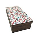 Caixa para Vinho Tampa de Sapato 1 Div Garrafa e Barris 35x20x10 Mdf Pintado Adesivado