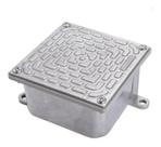 Caixa passagem 20x20x10 alumino com tampa olivo