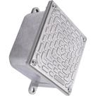 Caixa passagem aluminio 15 x 15 x 10 tampa reversivel