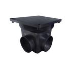 Caixa Passagem Inspeção E Esgoto Preta 4,5 L 24X20X24 Cm - TAF