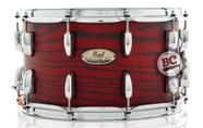 Caixa Pearl Session Studio Select Scarlet Ash 14x8 Casco Fino Híbrido em Mogno e Birch