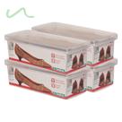 Caixa Pequena Para Sapatos Calçados Tênis Ordene Plástico 4 Un Caixa Pequena Para Sapatos Calçados Tênis Ordene Plástico 4 Un