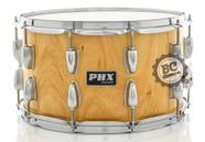 Caixa PHX Instrumentos Natural Wood 14x8 com 10 Afinações e Casco em Basswood Ballad Snare