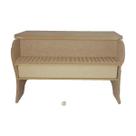 Caixa Piano 1 Gaveta e 6 Divisorias com Tampa Dobradiça 26,5x20x16 Mdf Madeira