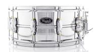 Caixa Pinguim Ice Snare 14x6,5 PCM71 Alumínio Cromado com buchas em Brass e aros PowerHoop