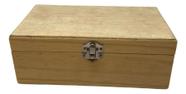 Caixa Pinus com dobradiça e fecho 20x12x7,5