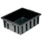 Caixa plástica 15L 43 x 34 x 14,5 cm sem tampa (Preto)