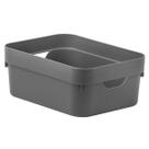 Caixa Plástica 2L Organizadora Multiuso OU Cube Cinza Caixa Plástica 2L Organizadora Multiuso OU Cube Cinza