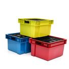 Caixa Plástica Com Tampa Organizadora Multi Uso 20 Litros Pratic Box 20L Reforçada Empilhável Com Alça