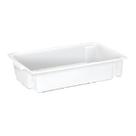 Caixa Plástica Empilhavel Branca Sem Tampa 9l 0410 Pleion