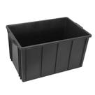 Caixa Plastica Fechada Empilhável S/Tampa 61L