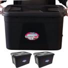 Caixa Plástica Grande C/2 unidades Organizadora Multiuso 56L