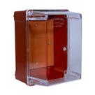 Caixa plástica módulo comando transparente 200x140x140mm vermelha Caixa plástica módulo comando transparente 200x140x140mm vermelha