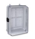 Caixa Plástica Multiuso Média com Tampa Transparente - C280x180x140mm Com Fecho