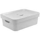 Caixa Plastica Multiuso Organizadora 10,5L Ou Cube Cinza